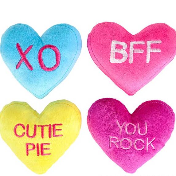 5" Conversation Heart Plush Toys