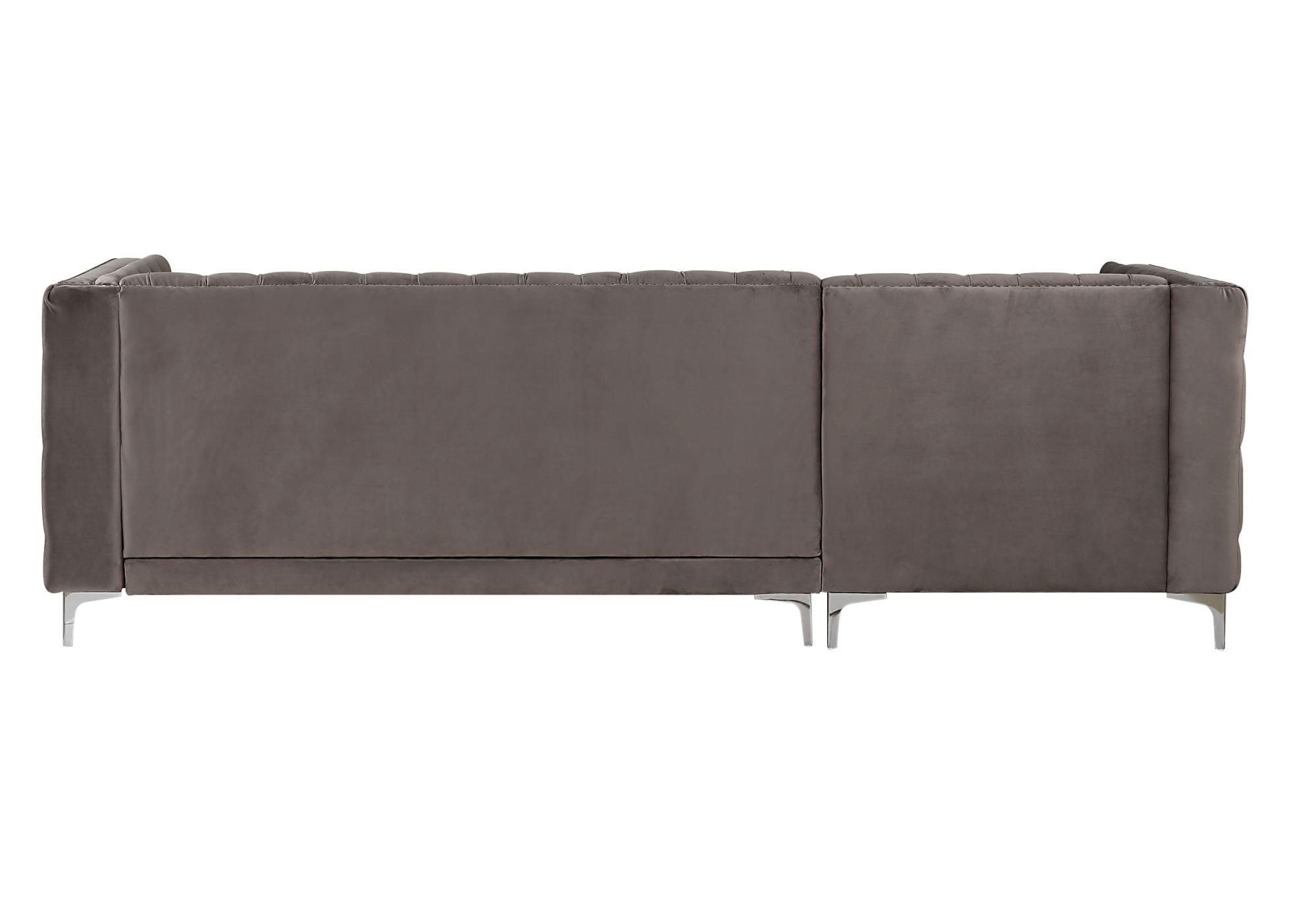 ACME Sullivan Sectional Sofa, Gray Velvet 55495