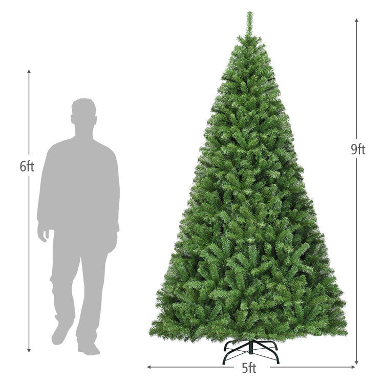 6/7.5/9ft Premium Artificial Hinged PVC Christmas Tree with Metal Stand