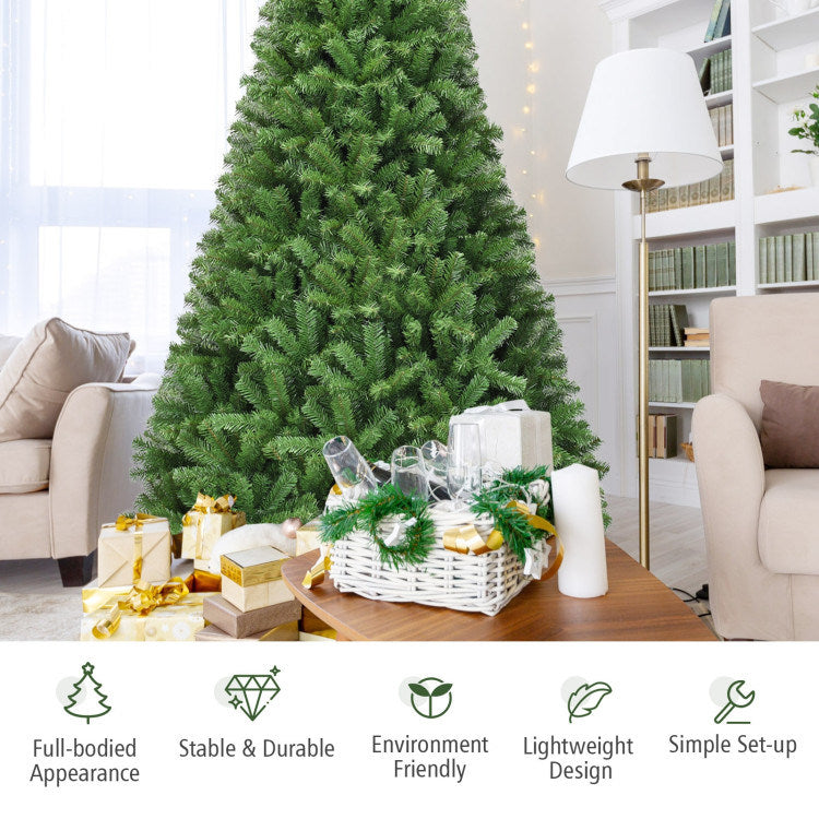 6/7.5/9ft Premium Artificial Hinged PVC Christmas Tree with Metal Stand