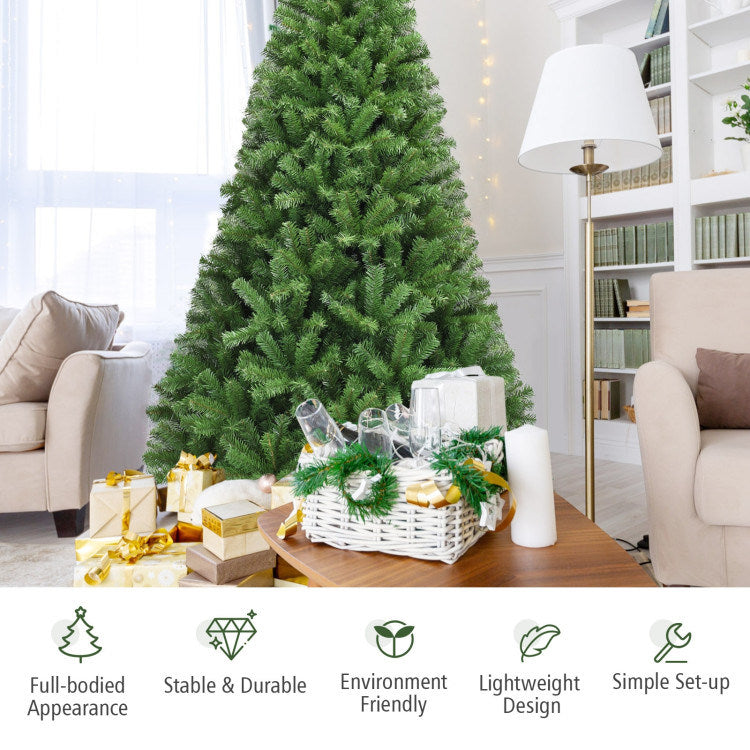 6/7.5/9ft Premium Artificial Hinged PVC Christmas Tree with Metal Stand