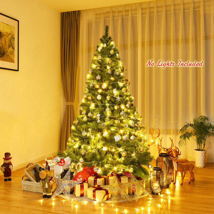 6/7.5/9ft Premium Artificial Hinged PVC Christmas Tree with Metal Stand